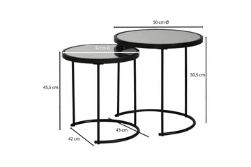 Sarjapöytä Rauchelle 50 cm - Musta - Huonekalut - Pöytä & ruokailuryhmä - Sohvapöytä