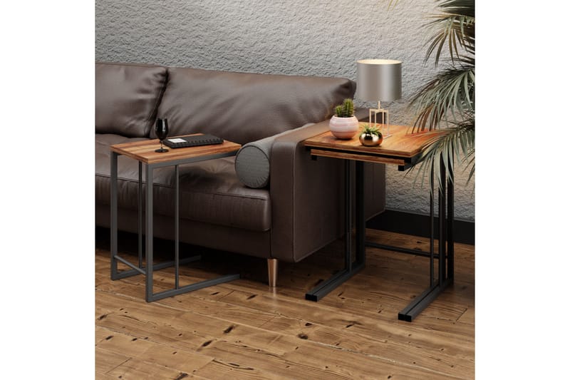 Sarjapöytä Sessan 44x55x44 cm - Musta - Huonekalut - Pöytä & ruokailuryhmä - Sohvapöytä