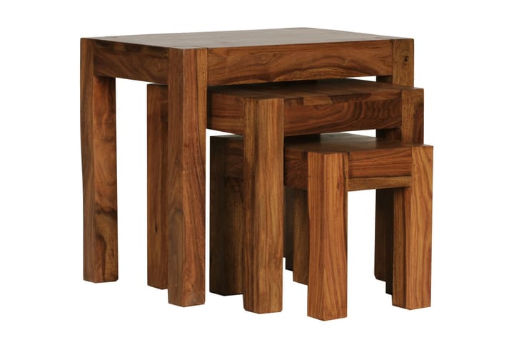Sarjapöytä Perozo 45 cm 3 pöytää - Massiivi Puu - Sohvapöytä - Sarjapöytä