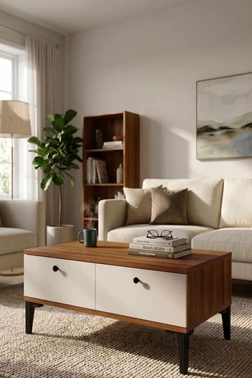 Sohvapöytä Skye Decor Bren (90 x 38,6 x 60 cm) pähkinä - Pähkinä - Huonekalut - Pöytä & ruokailuryhmä - Sohvapöytä