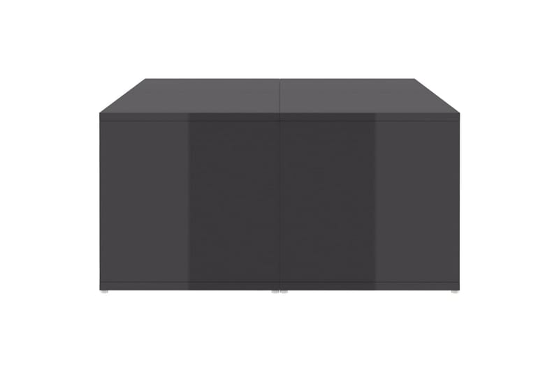 Sohvapöydät 4 kpl korkeakiilto harmaa 33x33x33 cm lastulevy - Harmaa - Huonekalut - Pöytä & ruokailuryhmä - Sohvapöytä