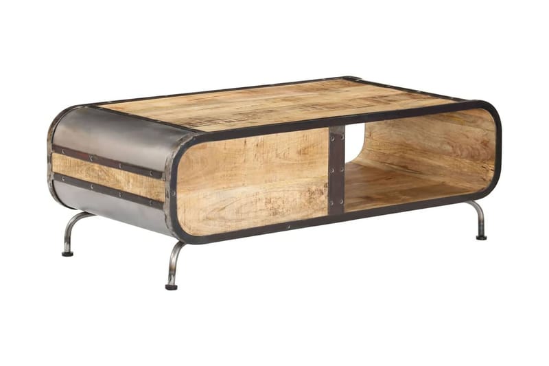 Sohvapöytä 100x50x35 cm kiinteä mangopuu - Ruskea - Huonekalut - Pöytä & ruokailuryhmä - Sohvapöytä