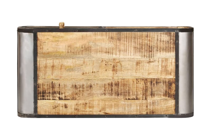 Sohvapöytä 100x50x35 cm kiinteä mangopuu - Ruskea - Huonekalut - Pöytä & ruokailuryhmä - Sohvapöytä