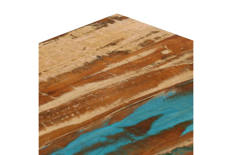 Sohvapöytä 100x50x35 cm täysi kierrätetty puu ja teräs - Ruskea - Huonekalut - Pöytä & ruokailuryhmä - Sohvapöytä