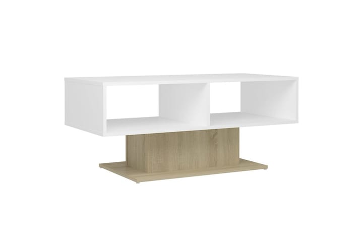 Sohvapöytä 103,5x50x44,5 cm lastulevy - Valkoinen - Sohvapöytä