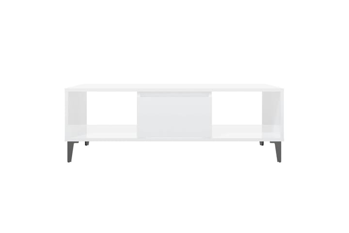 Sohvapöytä 103,5x60x35 cm - Valkoinen Korkeakiilto - Sohvapöytä