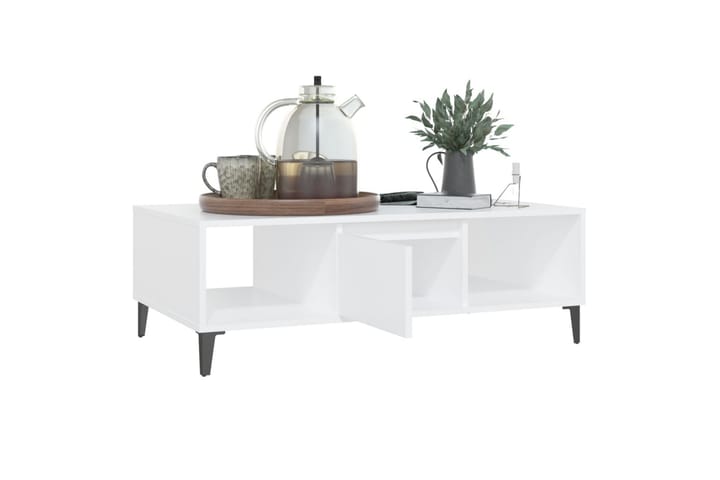 Sohvapöytä 103,5x60x35 cm - Valkoinen - Sohvapöytä
