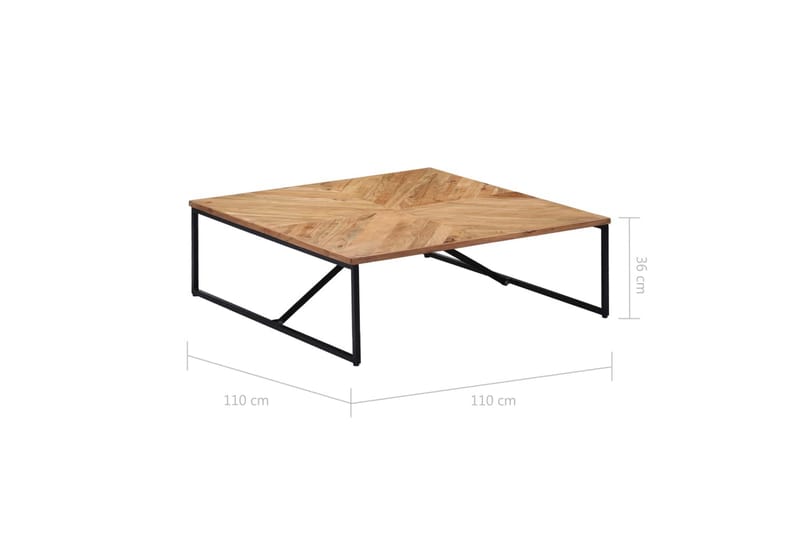 Sohvapöytä 110x110x36 cm akaasiapuu - Ruskea - Huonekalut - Pöytä & ruokailuryhmä - Sohvapöytä