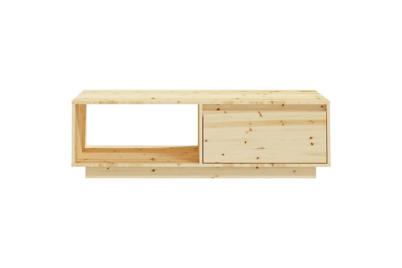 Sohvapöytä 110x50x33,5 cm täysi kuusi - Ruskea - Huonekalut - Pöytä & ruokailuryhmä - Sohvapöytä