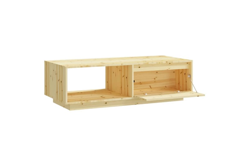 Sohvapöytä 110x50x33,5 cm täysi kuusi - Ruskea - Huonekalut - Pöytä & ruokailuryhmä - Sohvapöytä