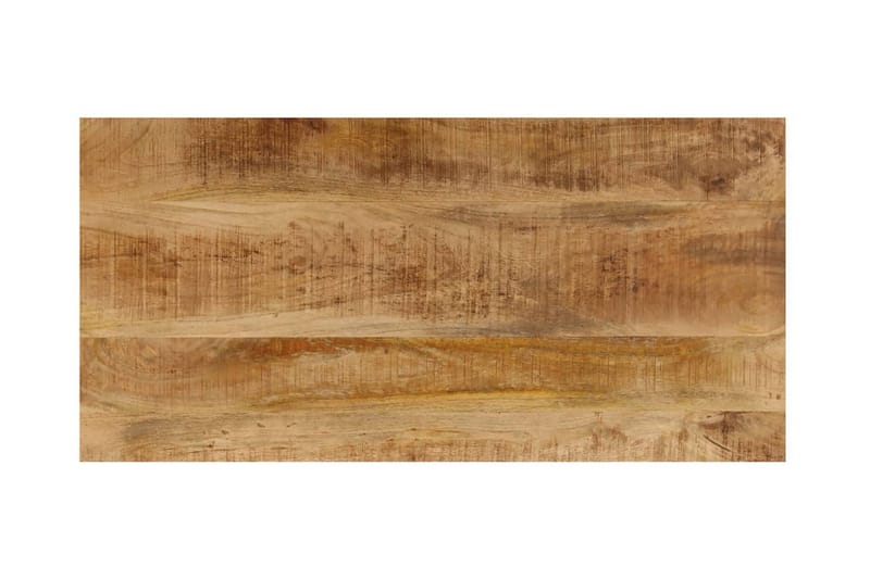 Sohvapöytä 110x50x35 cm kiinteä mangopuu ja teräs - Ruskea - Huonekalut - Pöytä & ruokailuryhmä - Sohvapöytä