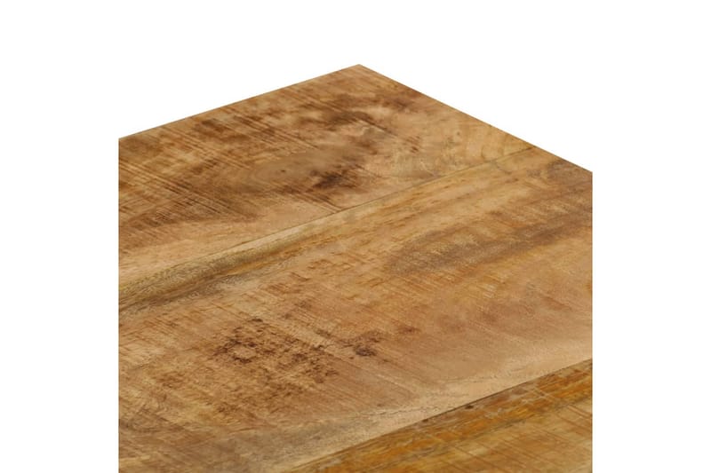 Sohvapöytä 110x50x35 cm kiinteä mangopuu ja teräs - Ruskea - Huonekalut - Pöytä & ruokailuryhmä - Sohvapöytä