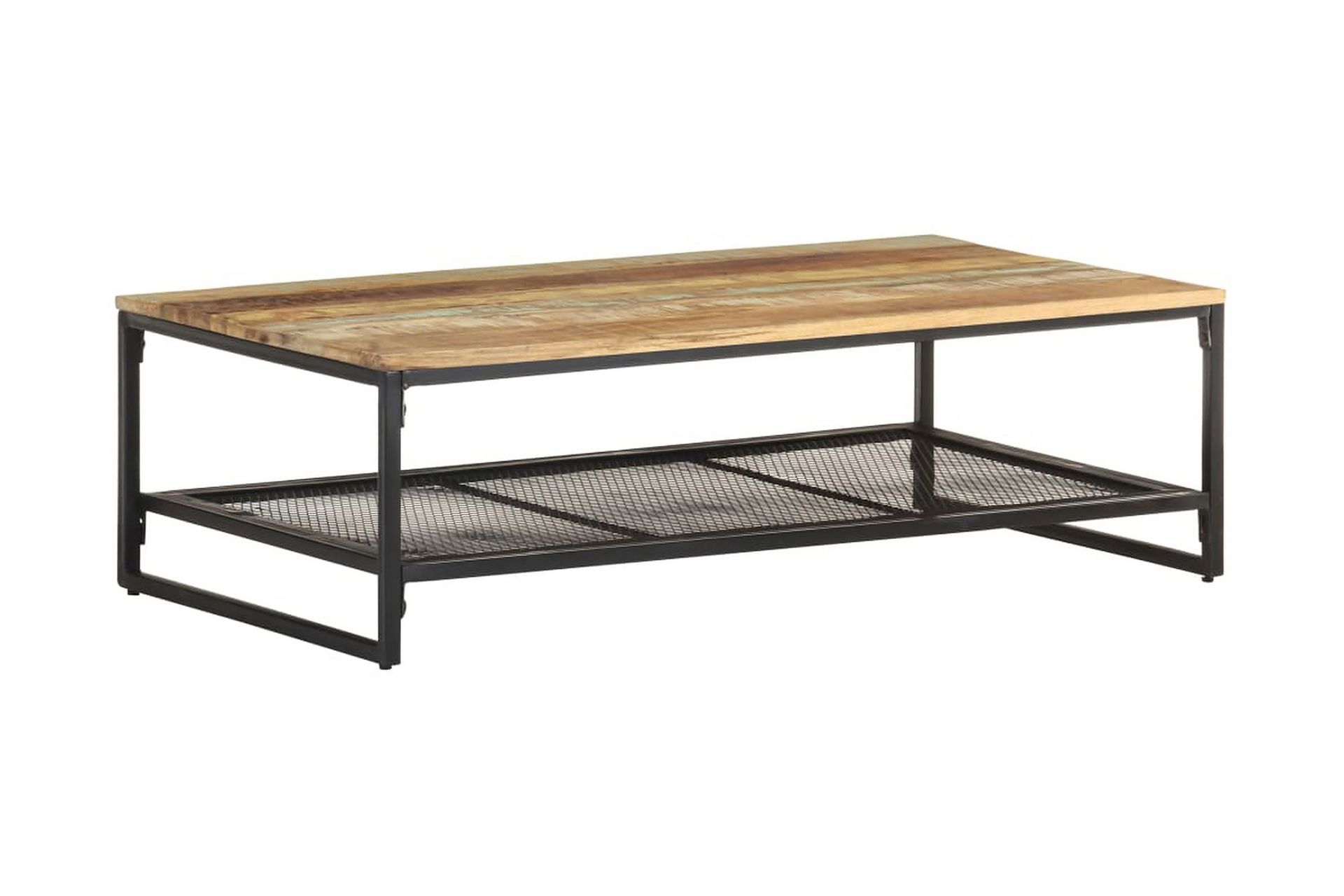 Sohvapöytä 110x60x35 cm kierrätetty täyspuu - Ruskea - Huonekalut - Pöytä & ruokailuryhmä - Sohvapöytä