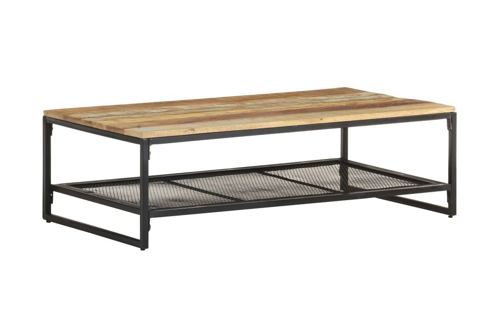 Sohvapöytä 110x60x35 cm kierrätetty täyspuu - Ruskea - Huonekalut - Pöytä & ruokailuryhmä - Sohvapöytä