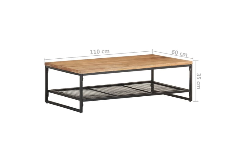 Sohvapöytä 110x60x35 cm täysi akaasiapuu - Ruskea - Huonekalut - Pöytä & ruokailuryhmä - Sohvapöytä