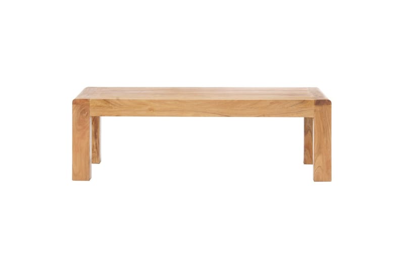 Sohvapöytä 110x60x35 cm täysi akaasiapuu seesamviimeistelyll - Valkoinen - Huonekalut - Pöytä & ruokailuryhmä - Sohvapöytä