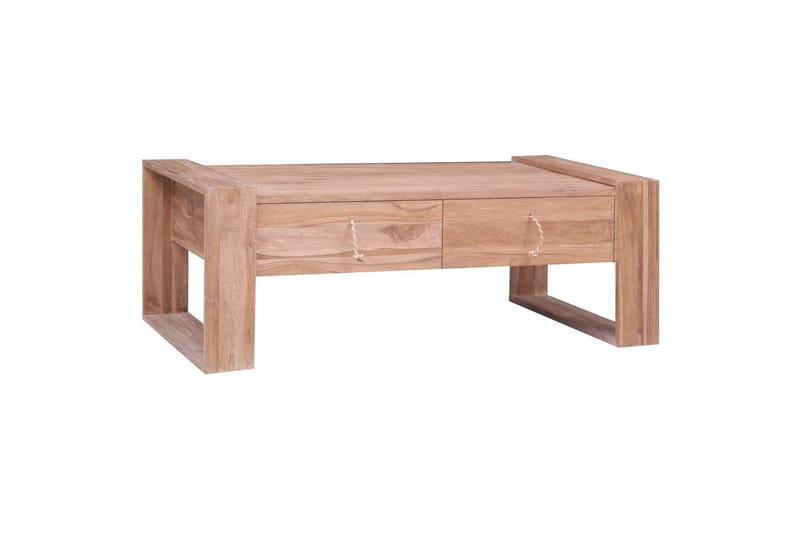 Sohvapöytä 110x60x40 cm täysi tiikki - Ruskea - Huonekalut - Pöytä & ruokailuryhmä - Sohvapöytä