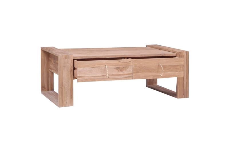 Sohvapöytä 110x60x40 cm täysi tiikki - Ruskea - Huonekalut - Pöytä & ruokailuryhmä - Sohvapöytä