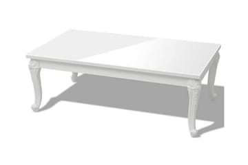 Sohvapöytä 115x65x42 cm Korkeakiilto Valkoinen - Valkoinen - Huonekalut - Pöytä & ruokailuryhmä - Sohvapöytä