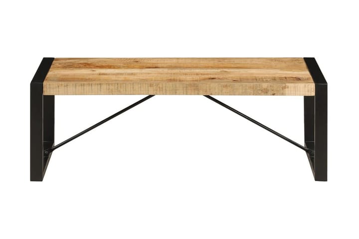 Sohvapöytä 120x60x40 cm kiinteä mangopuu - Ruskea - Sohvapöytä