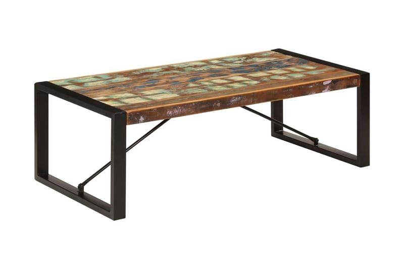Sohvapöytä 120x60x40 cm uusiokäytetty puu - Monivärinen - Huonekalut - Pöytä & ruokailuryhmä - Sohvapöytä