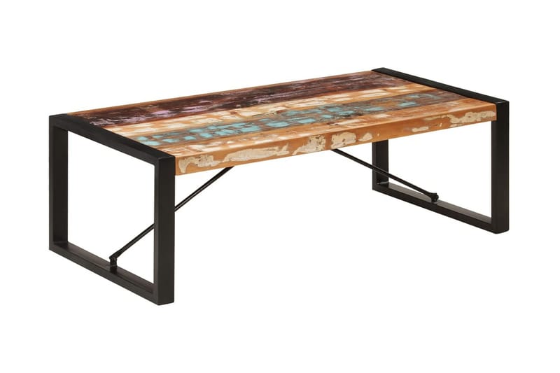 Sohvapöytä 120x60x40 cm uusiokäytetty puu - Monivärinen - Huonekalut - Pöytä & ruokailuryhmä - Sohvapöytä