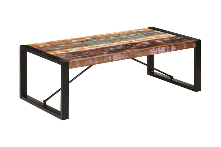 Sohvapöytä 120x60x40 cm uusiokäytetty puu - Monivärinen - Sohvapöytä