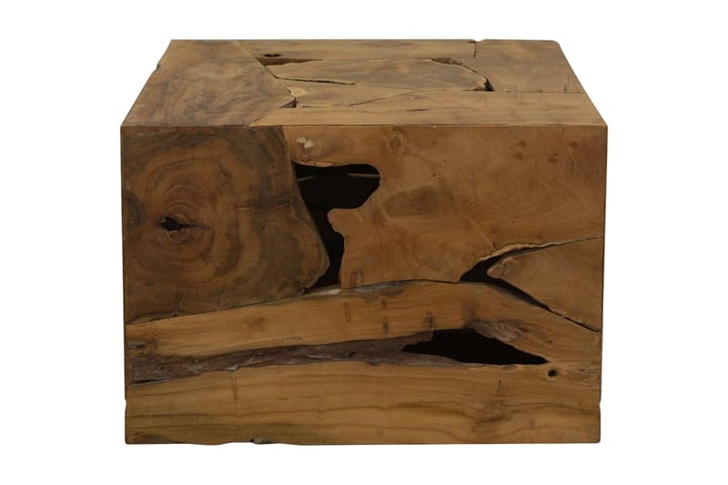 Sohvapöytä 50x50x35 cm aito tiikki ruskea - Ruskea - Huonekalut - Pöytä & ruokailuryhmä - Sohvapöytä