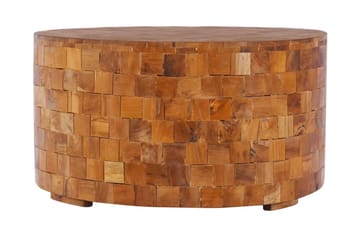 Sohvapöytä 60x60x35 cm täysi tiikki - Ruskea - Huonekalut - Pöytä & ruokailuryhmä - Sohvapöytä