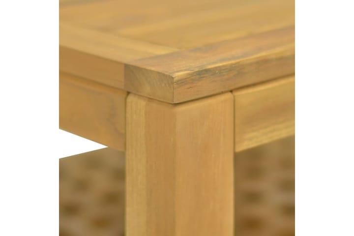 Sohvapöytä 60x60x40 cm täysi tiikki - Ruskea - Sohvapöytä