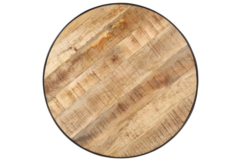 Sohvapöytä 68x68x36 cm täysi karkea mangopuu - Musta - Huonekalut - Pöytä & ruokailuryhmä - Sohvapöytä