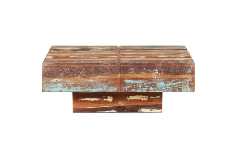 Sohvapöytä 80x80x28 cm täysi kierrätyspuu - Huonekalut - Pöytä & ruokailuryhmä - Sohvapöytä