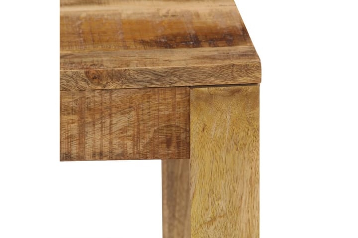 Sohvapöytä 80x80x40 cm kiinteä mangopuu - Ruskea - Sohvapöytä