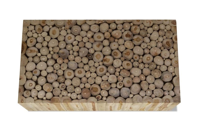 Sohvapöytä 90x50x35 cm aito tiikki - Ruskea - Huonekalut - Pöytä & ruokailuryhmä - Sohvapöytä