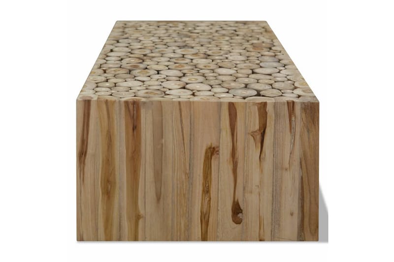 Sohvapöytä 90x50x35 cm aito tiikki - Ruskea - Huonekalut - Pöytä & ruokailuryhmä - Sohvapöytä