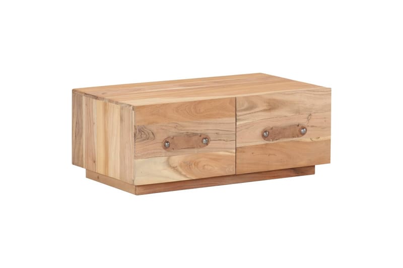 Sohvapöytä 90x50x35 cm kierrätetty täyspuu - Ruskea - Huonekalut - Pöytä & ruokailuryhmä - Sohvapöytä