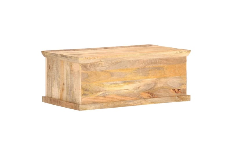 Sohvapöytä 90x50x35 cm täysi mangopuu ja luonnonruoko - Ruskea - Huonekalut - Pöytä & ruokailuryhmä - Sohvapöytä