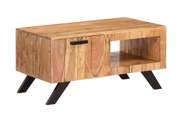Sohvapöytä 90x50x45 cm täysi akaasiapuu - Ruskea - Sohvapöytä