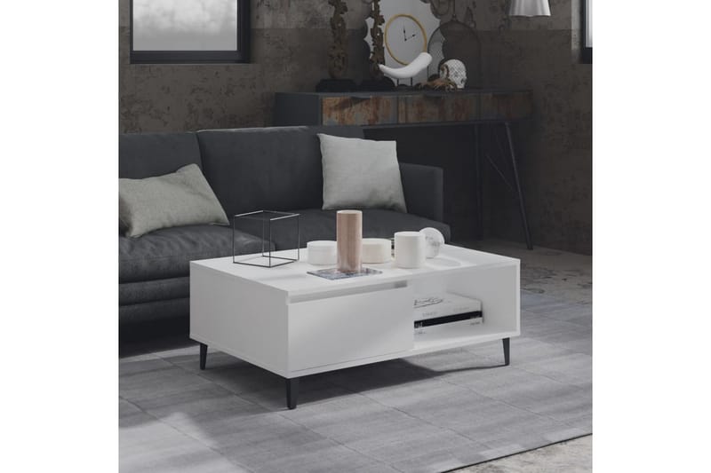 Sohvapöytä 90x60x35 cm - Valkoinen - Huonekalut - Pöytä & ruokailuryhmä - Sohvapöytä