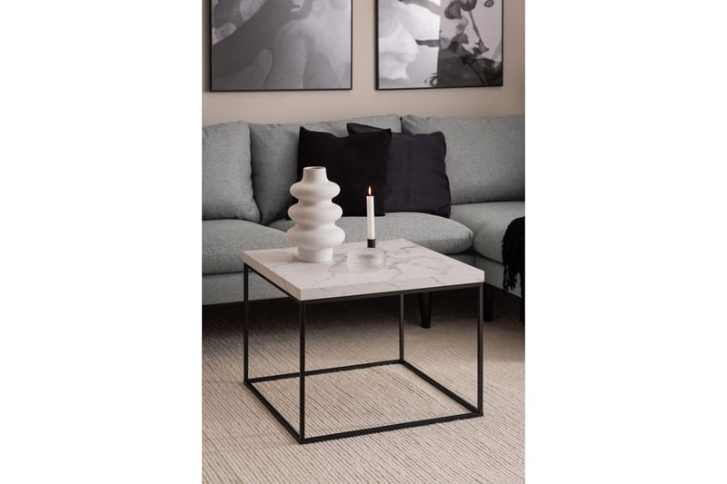 Sohvapöytä Adisan 60x60 cm - Valkoinen - Huonekalut - Pöytä & ruokailuryhmä - Sohvapöytä