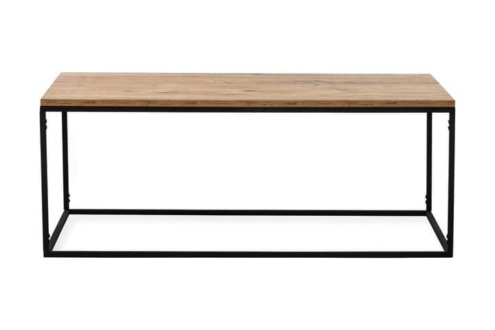 Sohvapöytä Aizpute 110 cm - Luonnonväri/Musta - Sohvapöytä
