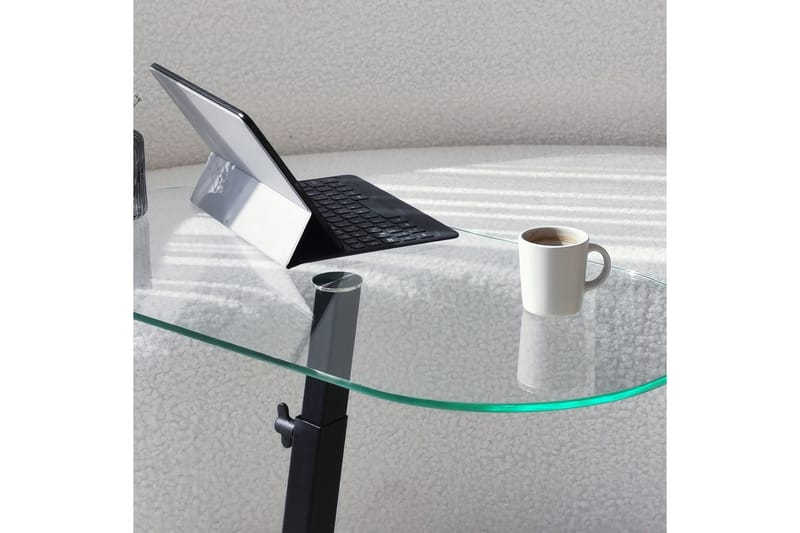 Sohvapöytä Amadox 70x35x70 cm Soikea - Musta - Huonekalut - Pöytä & ruokailuryhmä - Sohvapöytä