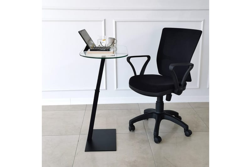 Sohvapöytä Amadox 70x35x70 cm Soikea - Musta - Huonekalut - Pöytä & ruokailuryhmä - Sohvapöytä