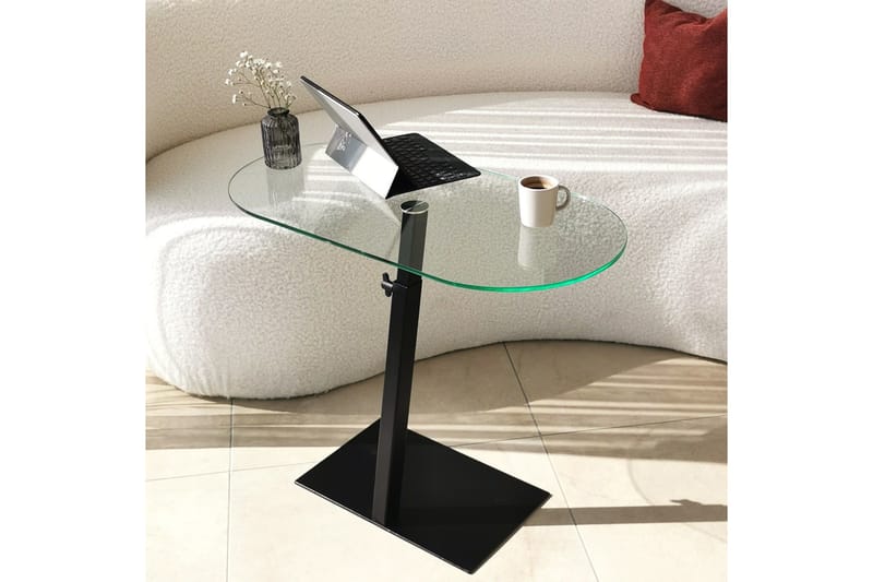 Sohvapöytä Amadox 70x35x70 cm Soikea - Musta - Huonekalut - Pöytä & ruokailuryhmä - Sohvapöytä