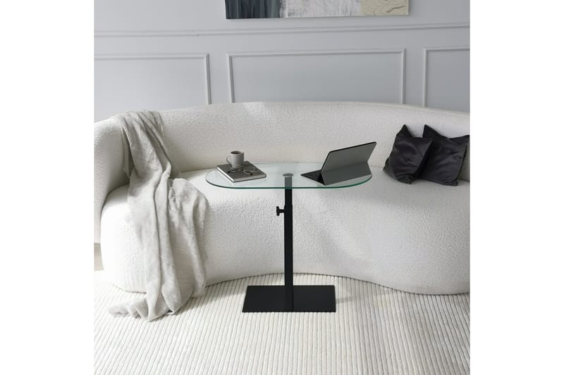 Sohvapöytä Amadox 70x35x70 cm Soikea - Musta - Huonekalut - Pöytä & ruokailuryhmä - Sohvapöytä