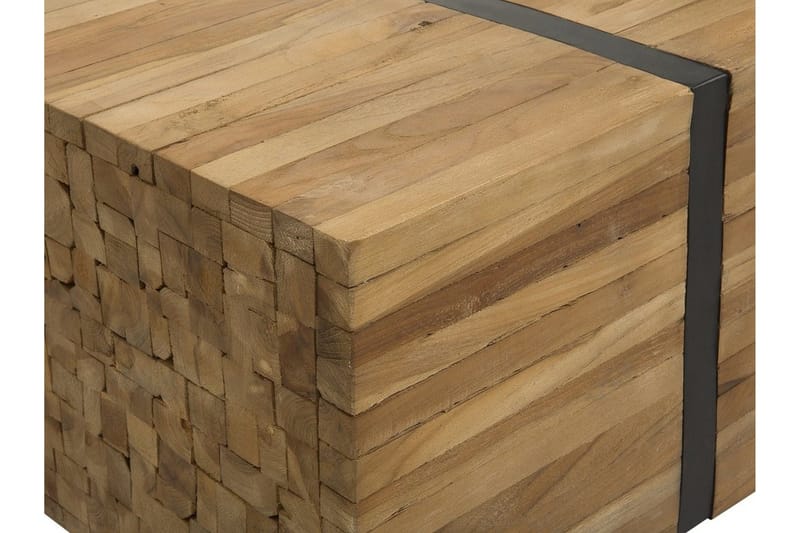 Sohvapöytä Amodo 110 cm pyörillä - Ruskea/Musta - Huonekalut - Pöytä & ruokailuryhmä - Sohvapöytä