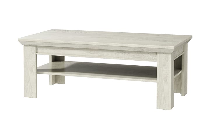 Sohvapöytä Anahli 120 cm Säilytyksellä Hylly - Valkoinen - Sohvapöytä