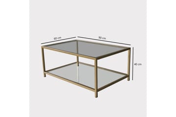 Sohvapöytä Atolye 90 cm - Kulta - Huonekalut - Pöytä & ruokailuryhmä - Sohvapöytä