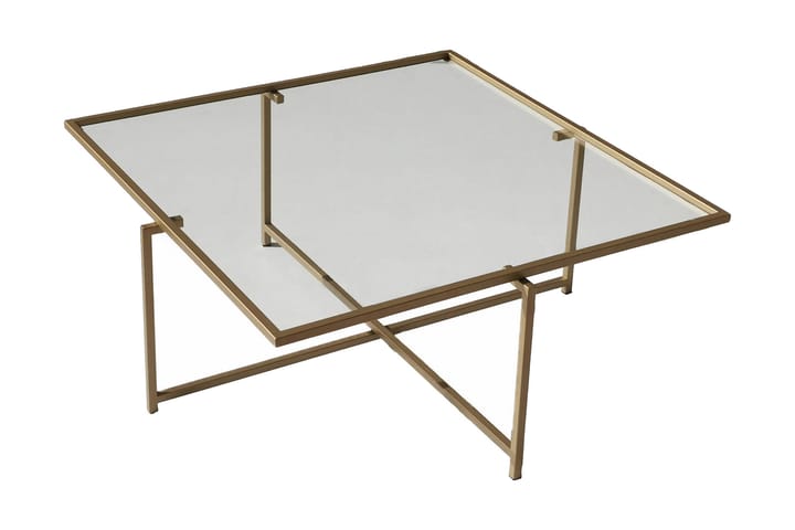 Sohvapöytä Bahata 85x35x85 cm - Kulta - Sohvapöytä