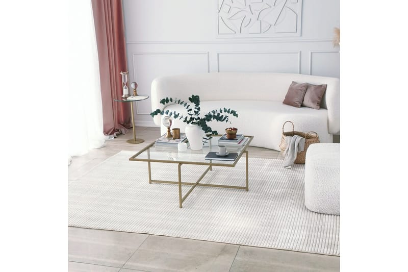 Sohvapöytä Bahata 85x35x85 cm - Kulta - Huonekalut - Pöytä & ruokailuryhmä - Sohvapöytä